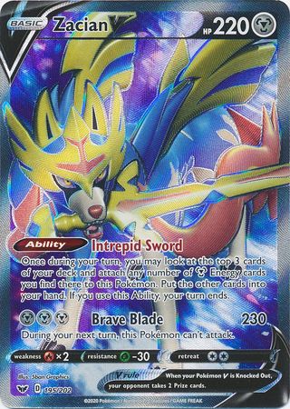 [FULL ART] Zacian V - 195/202 - Ultra Rare - Sword And Shield Base Set