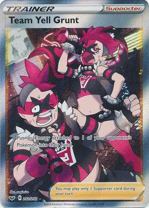 Team Yell Grunt - 202/202 - Full Art Ultra Rare - Sword & Shield Base Set-Cherry Collectables