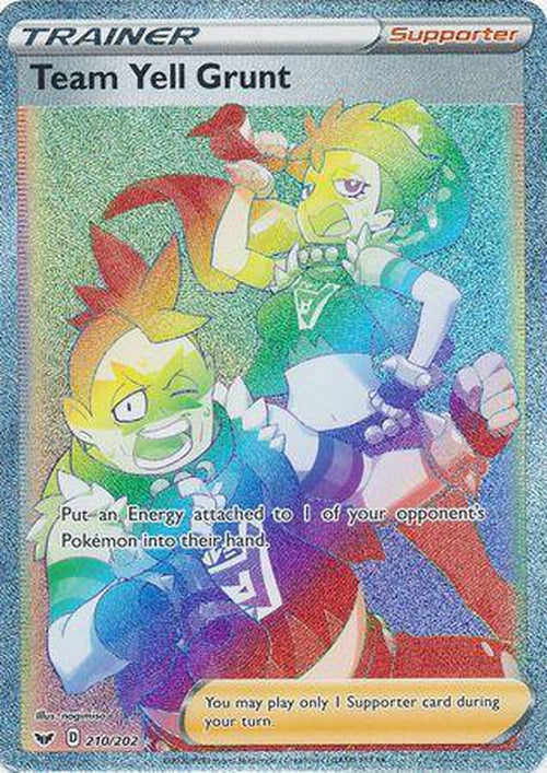 Team Yell Grunt - 210/202 - Hyper Rare - Sword & Shield Base Set-Cherry Collectables