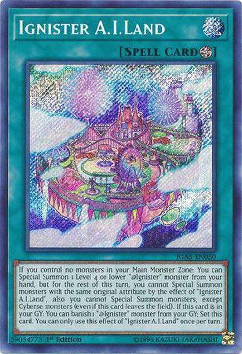 Ignister A.I.Land - IGAS-EN050 - Secret Rare 1st Edition-Cherry Collectables