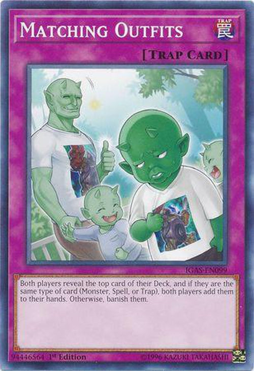3x Matching Outfits - IGAS-EN099 - Common 1st Edition - Playset (3)-Cherry Collectables