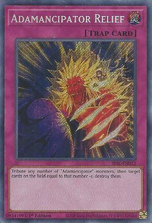 Adamancipator Relief - SESL-EN012 - Secret Rare 1st Edition-Cherry Collectables