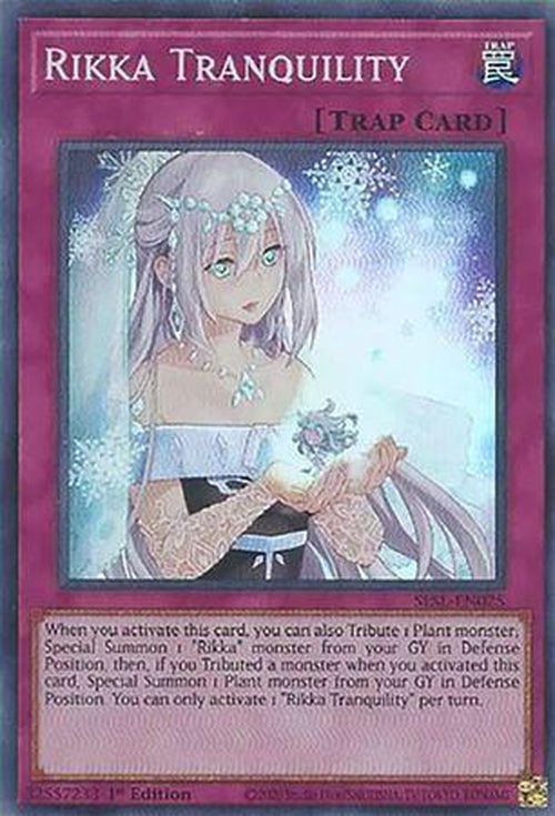 Rikka Tranquility - SESL-EN025 - Super Rare 1st Edition-Cherry Collectables