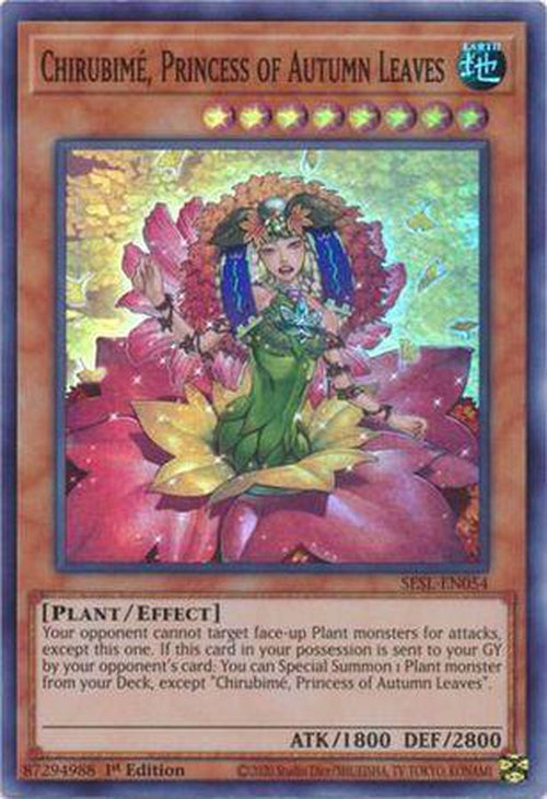 Chirubime, Princess of Autumn Leaves - SESL-EN054 - Super Rare 1st Edition-Cherry Collectables
