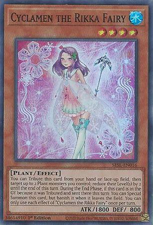 Cyclamen the Rikka Fairy - SESL-EN016 - Super Rare 1st Edition-Cherry Collectables