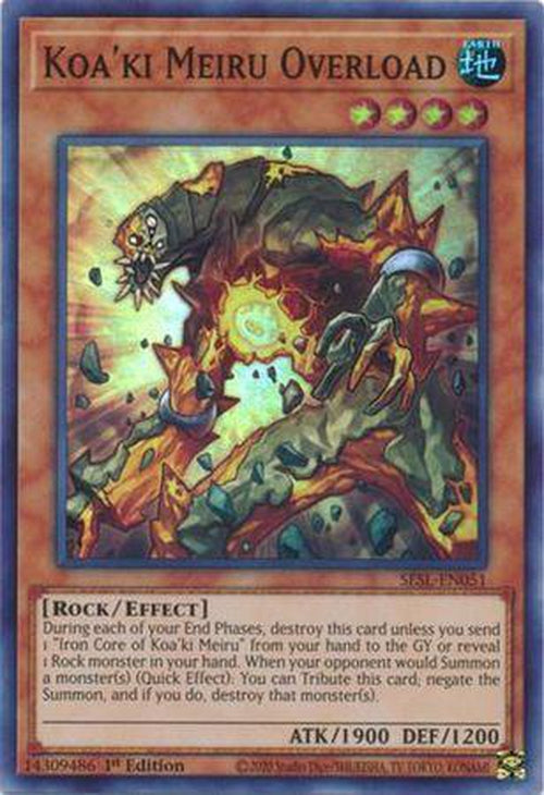 Koa'ki Meiru Overload - SESL-EN051 - Super Rare 1st Edition-Cherry Collectables
