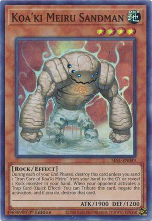 Koa'ki Meiru Sandman - SESL-EN049 - Super Rare 1st Edition-Cherry Collectables