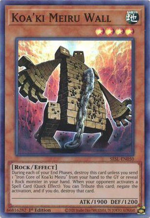 Koa'ki Meiru Wall - SESL-EN050 - Super Rare 1st Edition-Cherry Collectables