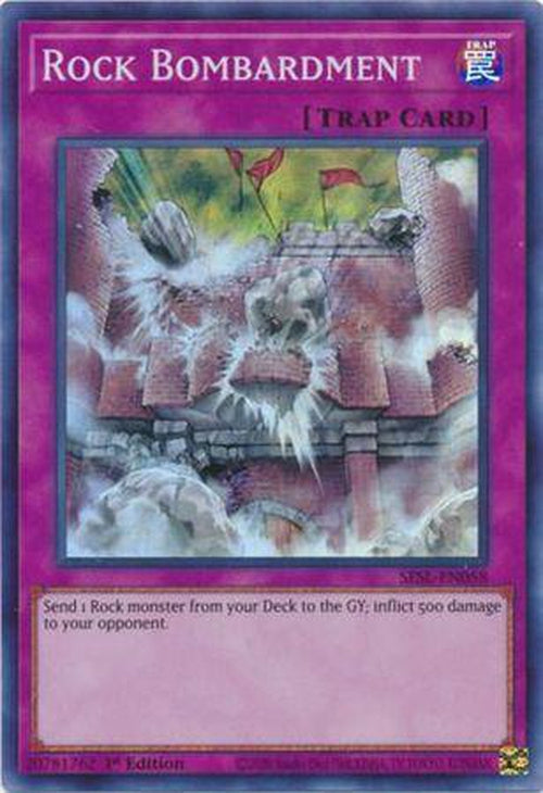 Rock Bombardment - SESL-EN058 - Super Rare 1st Edition-Cherry Collectables