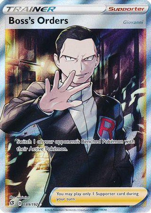 Boss's Orders - 189/192 - Full Art Ultra Rare - Rebel Clash-Cherry Collectables