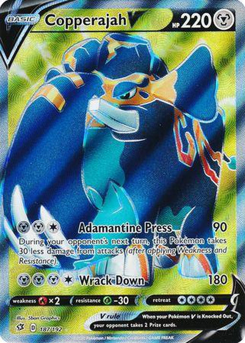 Copperajah V - 187/192 - Full Art Ultra Rare - Rebel Clash-Cherry Collectables