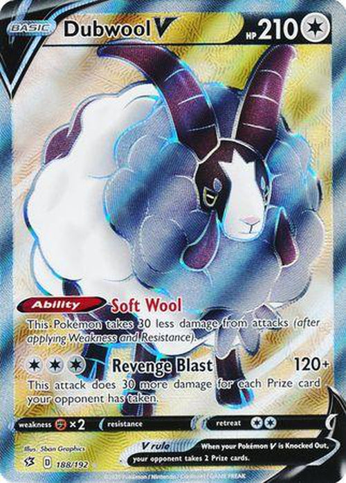 Dubwool V - 188/192 - Full Art Ultra Rare - Rebel Clash-Cherry Collectables