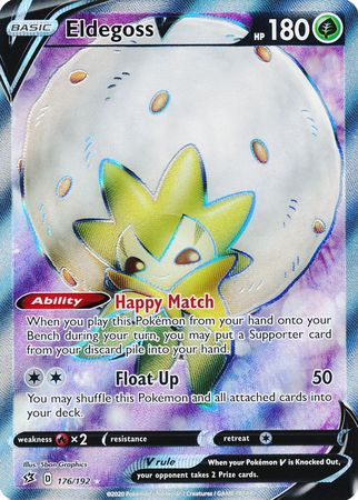 Eldegoss V - 176/192 - Full Art Ultra Rare - Rebel Clash-Cherry Collectables