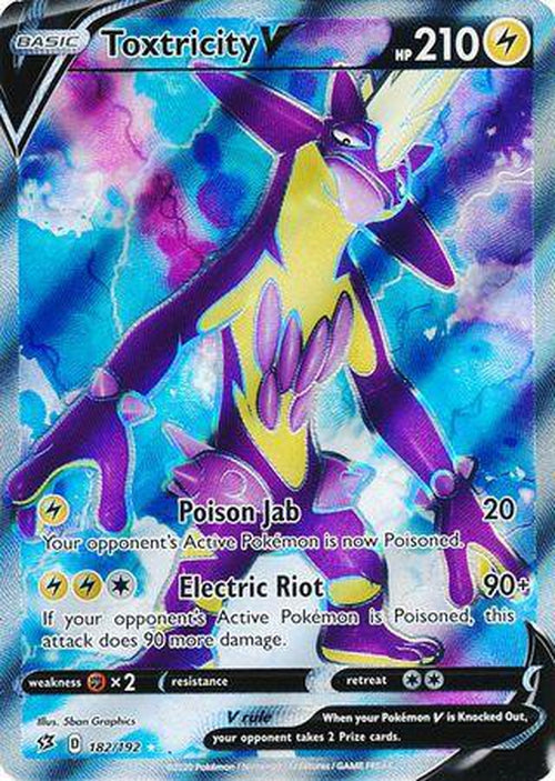 Toxtricity V - 182/192 - Full Art Ultra Rare - Rebel Clash-Cherry Collectables