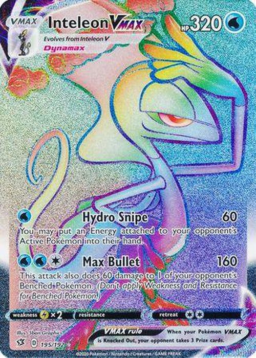 Inteleon VMAX - 195/192 - Hyper Rare - Rebel Clash-Cherry Collectables