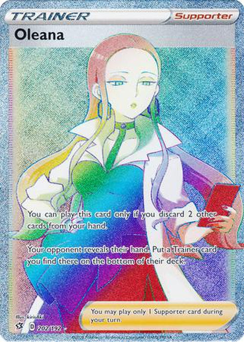 Oleana - 202/192 - Hyper Rare - Rebel Clash-Cherry Collectables