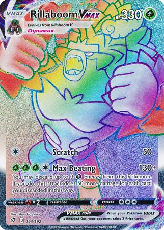 Rillaboom VMAX - 193/192 - Hyper Rare - Rebel Clash-Cherry Collectables