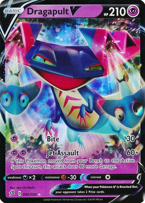 Dragapult V - 92/192 - Ultra Rare - Rebel Clash-Cherry Collectables