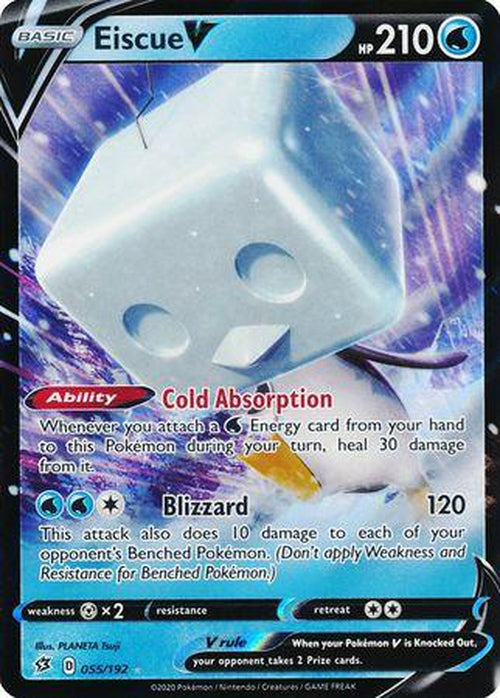 Eiscue V - 55/192 - Ultra Rare - Rebel Clash-Cherry Collectables