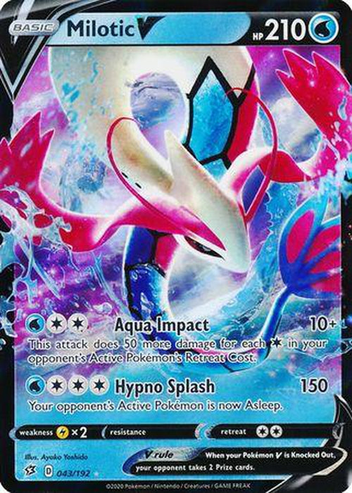 Milotic V - 43/192 - Ultra Rare - Rebel Clash-Cherry Collectables