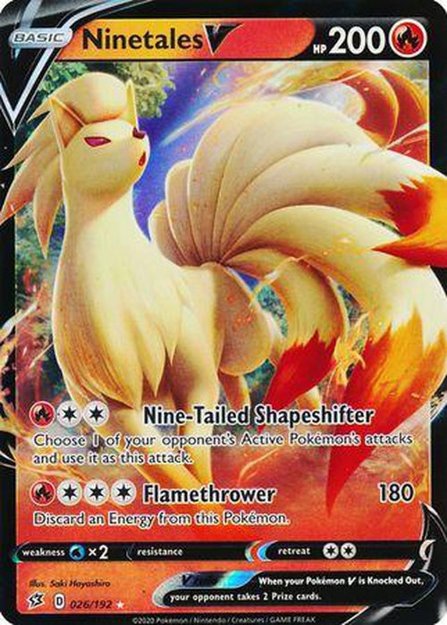 Ninetales V - 26/192 - Ultra Rare - Rebel Clash-Cherry Collectables