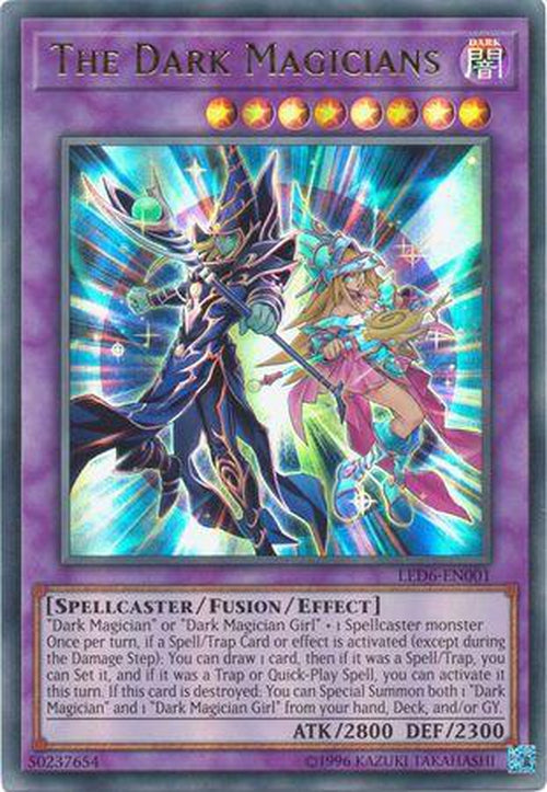 The Dark Magicians - LED6-EN001 - Ultra Rare Unlimited-Cherry Collectables