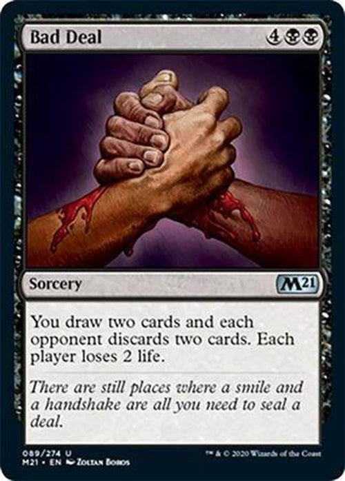FOIL - Bad Deal 089/274 - Core Set 2021 - PLAYSET (4)-Cherry Collectables