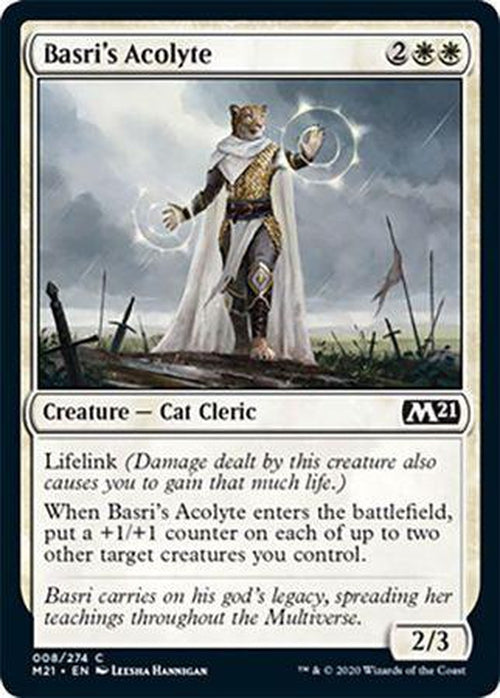 FOIL - Basri's Acolyte 008/274 - Core Set 2021 - PLAYSET (4)-Cherry Collectables
