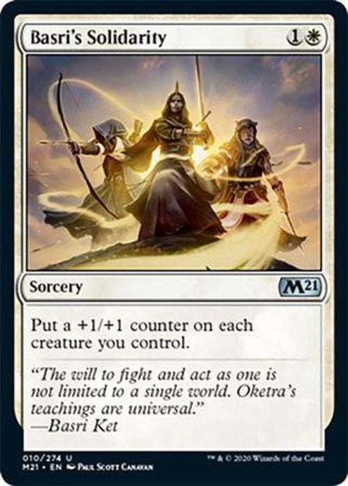FOIL - Basri's Solidarity 010/274 - Core Set 2021 - PLAYSET (4)-Cherry Collectables