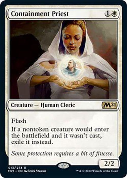 FOIL - Containment Priest 013/274 - Core Set 2021-Cherry Collectables