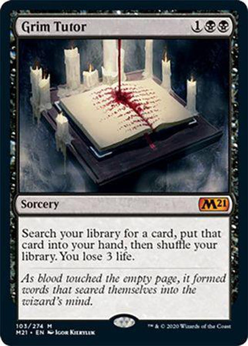 FOIL - Grim Tutor 103/274 - Core Set 2021-Cherry Collectables