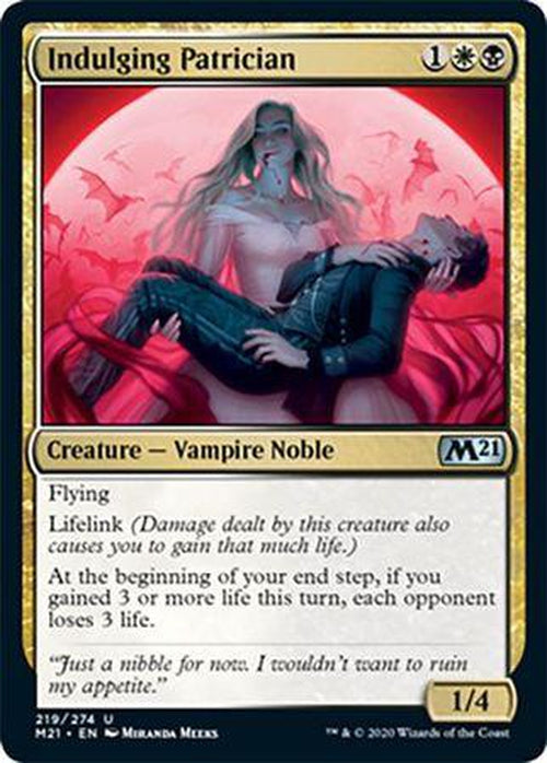 FOIL - Indulging Patrician 219/274 - Core Set 2021-Cherry Collectables
