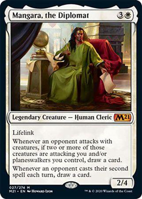FOIL - Mangara, the Diplomat 027/274 - Core Set 2021-Cherry Collectables