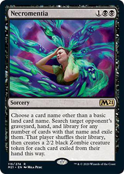 FOIL - Necromentia 116/274 - Core Set 2021-Cherry Collectables