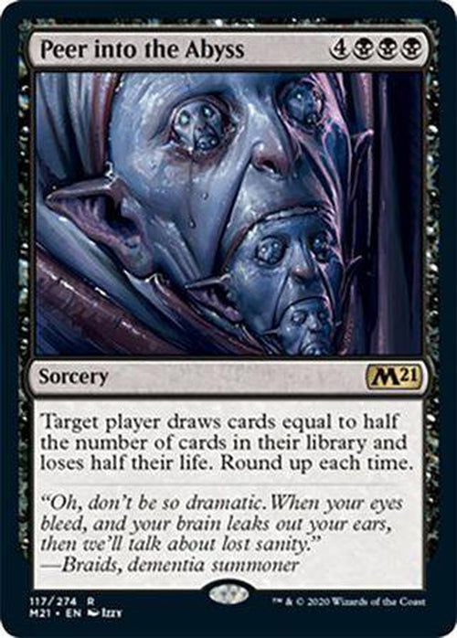 FOIL - Peer into the Abyss 117/274 - Core Set 2021-Cherry Collectables