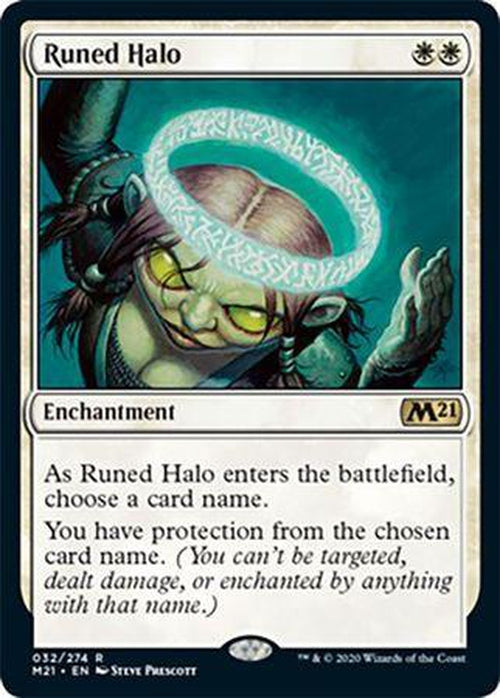 FOIL - Runed Halo 032/274 - Core Set 2021-Cherry Collectables