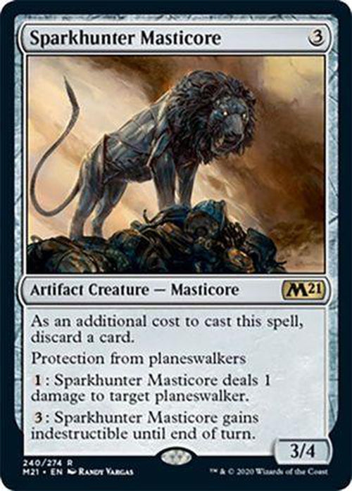 FOIL - Sparkhunter Masticore 240/274 - Core Set 2021-Cherry Collectables