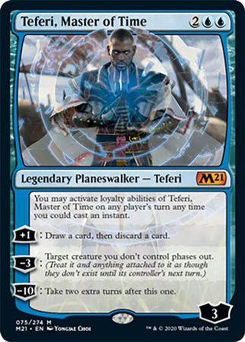 FOIL - Teferi, Master of Time 075/274 - Core Set 2021-Cherry Collectables