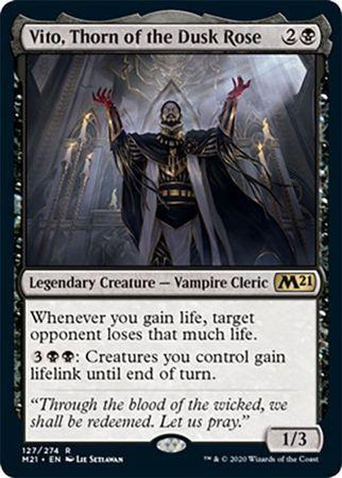 FOIL - Vito, Thorn of the Dusk Rose 127/274 - Core Set 2021-Cherry Collectables