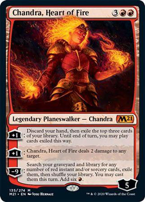 FOIL - Chandra, Heart of Fire 135/274 - Core Set 2021-Cherry Collectables