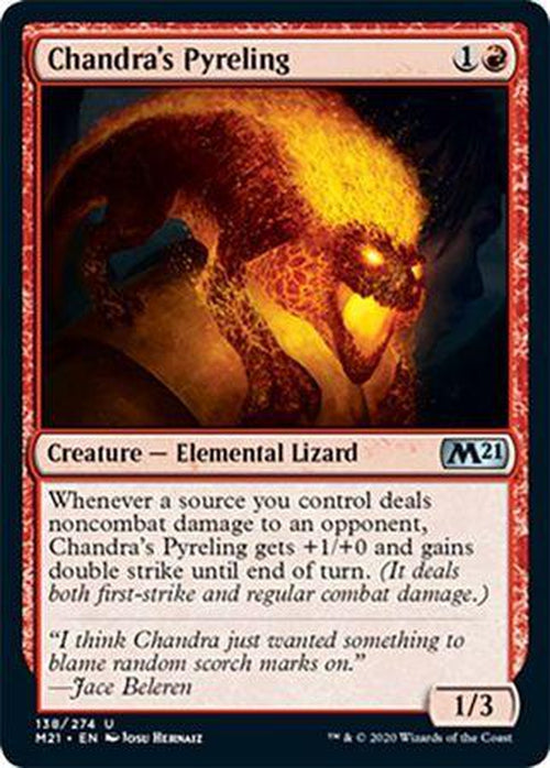 FOIL - Chandra's Pyreling 138/274 - Core Set 2021 - PLAYSET (4)-Cherry Collectables