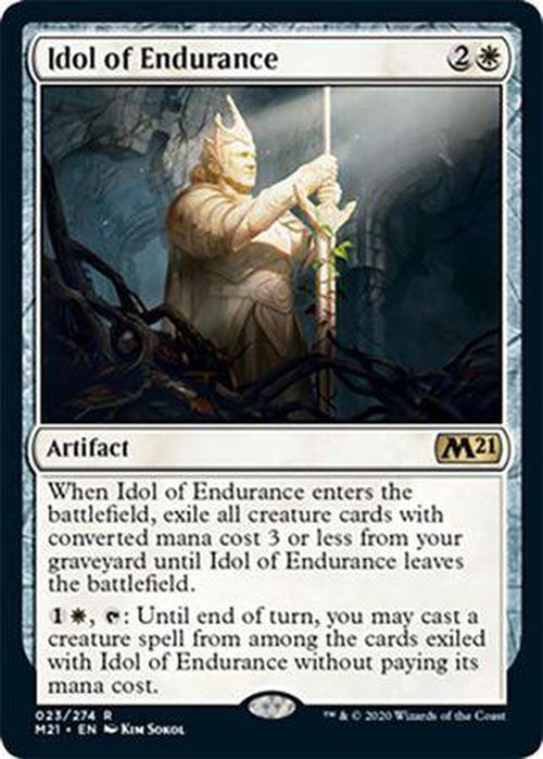 FOIL - Idol of Endurance 023/274 - Core Set 2021-Cherry Collectables