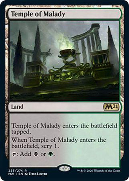 FOIL - Temple of Malady 253/274 - Core Set 2021-Cherry Collectables