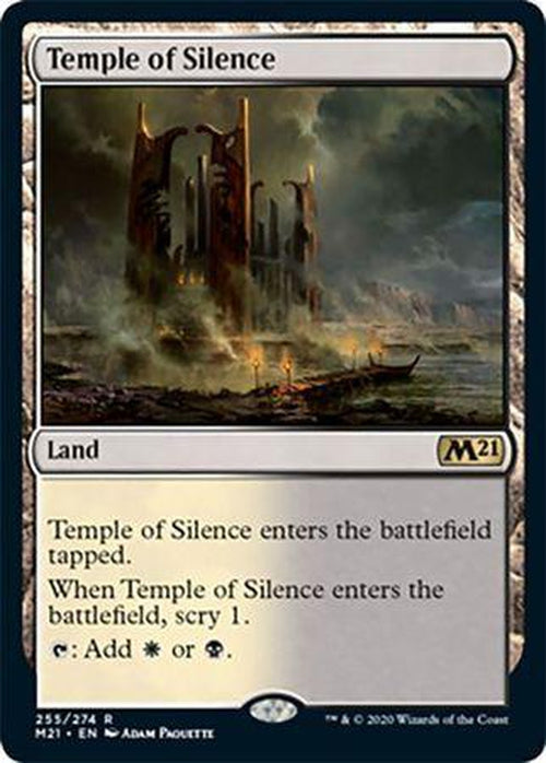 FOIL - Temple of Silence 255/274 - Core Set 2021-Cherry Collectables