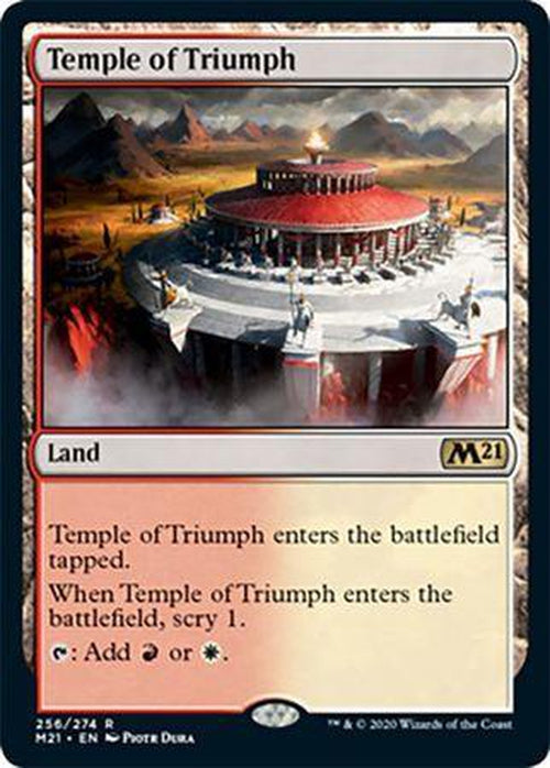 FOIL - Temple of Triumph 256/274 - Core Set 2021-Cherry Collectables