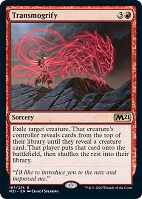 FOIL - Transmogrify 167/274 - Core Set 2021-Cherry Collectables