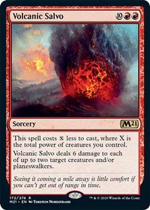 FOIL - Volcanic Salvo 172/274 - Core Set 2021-Cherry Collectables
