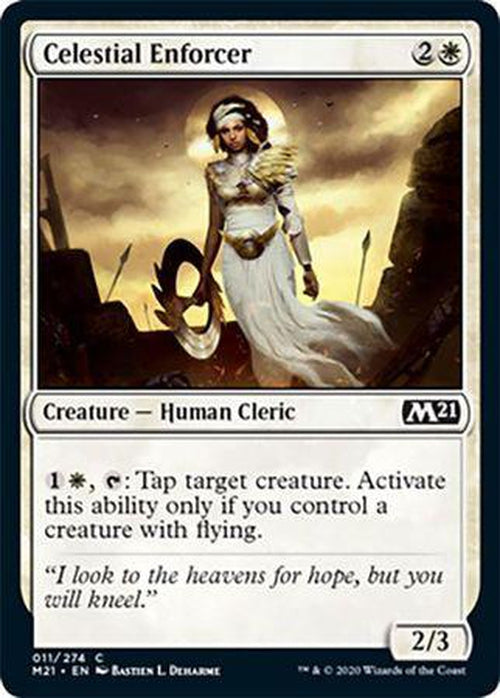 FOIL - Celestial Enforcer 011/274 - Core Set 2021 - PLAYSET (4)-Cherry Collectables