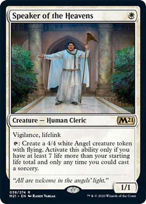 FOIL - Speaker of the Heavens 038/274 - Core Set 2021-Cherry Collectables