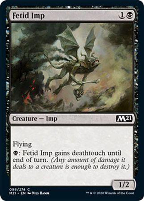 FOIL - Fetid Imp 098/274 - Core Set 2021 - PLAYSET (4)-Cherry Collectables